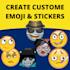 design custom stickers, emojis
