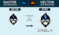 redesign, remake and modify the logo designs