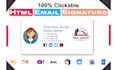 create email signature HTML, clickable HTML email signature