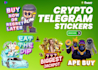 design telegram stickers for your crypto project