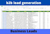 do b2b lead generation and linkedin research