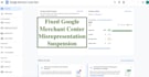 fix google merchant center suspension and misrepresentation