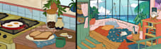 draw 2d background cartoon illustration for animation, streaming, and any media