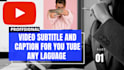 professional a unique video subtitles