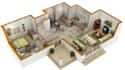 do floor plans, realistic 3d  interior, exterior designing