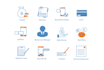 design hand drawn icons for your website and app