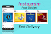 create 7 awesome instragram post design