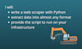 build your web scraper using python