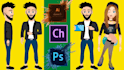 create, design and rigged adobe character animator puppet