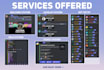 design an aesthetic discord server with custom features