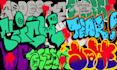 make graffiti throwups font for your name or brand
