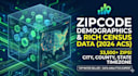 provide USA zip code demographic dataset 33k zips acs 2024