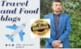 write travel or food blog posts