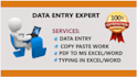 do data scrapping, data research