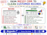 organize and clean your CRM, leads, or customer database