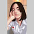 vector art drawing beatiful color and smile