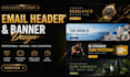 design premium web banners and email headers for your business