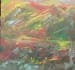draw handmade abstract painting on canvas