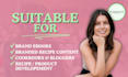 create bespoke recipes by a nutritionist