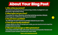 write bulk SEO articles and monthly blog posts as your expert blog writer