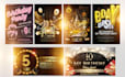 design birthday wedding and anniversary flyers