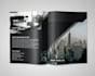 do professional modern black  brochure design