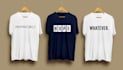 do minimalist typography, custom, and trendy tshirt design