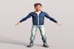 create 3d character design, 3d cartoon character and 3d character animation