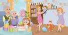 create children book illustrations for your story
