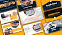 make creative modern powerpoint presentation design and animation business