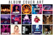 design modern and unique album cover art