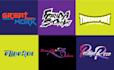 create text,font, typography, and feminine logo