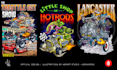 do custom classic horror cartoon or hotrod style