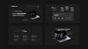 make professional dark mode web design for cryptocurrency