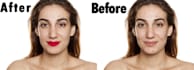 do photo restoration with background change