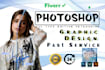 photo editing any type of image retouch, graphic design work