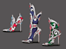 make a unique fantasy futuristic  shoe design