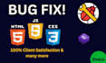 fix bugs of your website