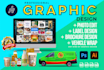 do fast and attractive graphic design