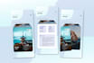 design modern mobile app UI screens
