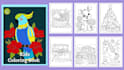 design activity and coloring books for children and adults