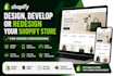 design, develop, or redesign your shopify store for higher conversions