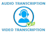 transcribe audio and video