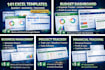 provide 141 premium excel templates for business, budget and trackers