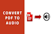 convert any pdf to audio book