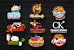 design restaurant, pizza, bbq, food logo, coffee,food truck and menu design
