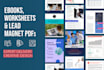do ebook, lead magnet, ebook formatting and layout design