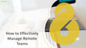provide remote team management workshop