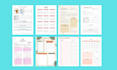 design daily, monthly, yearly planner, journal, diary cover and interior for kdp
