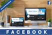 setup facebook business page create cover and post design